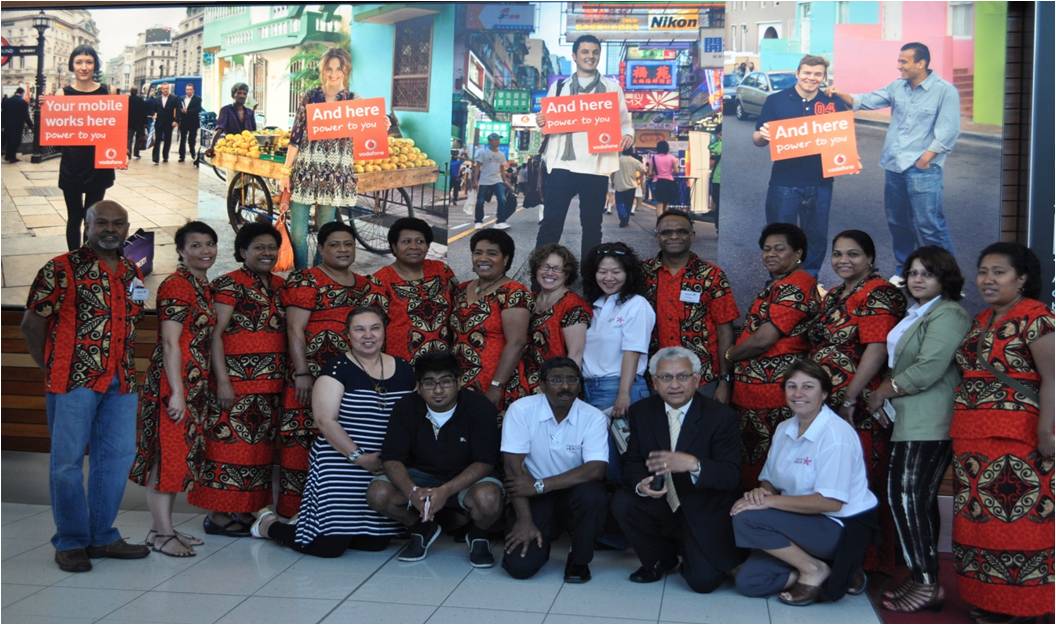 Some of the Volunteers assembled at Auckland International Airport before departure